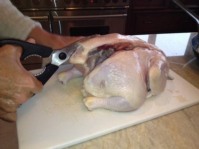 Split Roast Chicken with Lemon Sauce over Pea Orzo 011-thumbnail 300