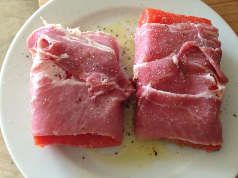 Proscuitto Wrapped Salmon with Grilled Lemon & Cippolini Onion Chutney 2014-08-04 005 (480x360)