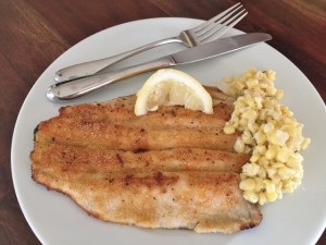 Crispy Trout with Rosemary Creamed Corn 087 (640x480)