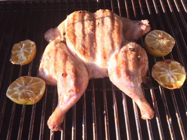 Grilled Lemon Spatchcocked Chicken with Basil Arugula Oil 051 (640x480)