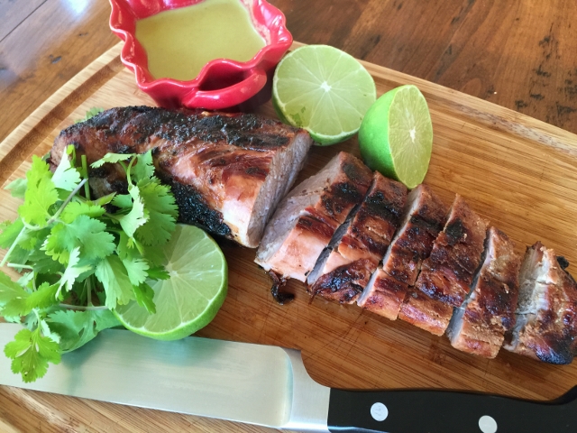 Grilled Pork Tenderloin with Green Curry Sauce 100 (640x480)