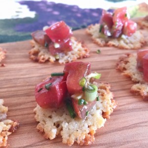 Parmesan Crisps with Heirloom Tomato Confit 027 (640x640)
