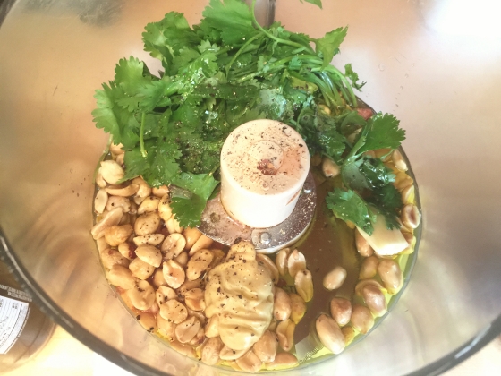 Grilled Argetinian Salmon with Peanut Cilantro Sauce 002 (560x420)