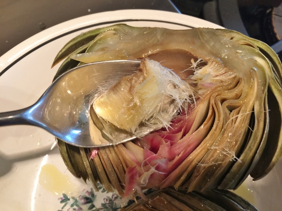 Grilled Artichoke with Toasted Garlic & Fig Butter 070 (560x420)