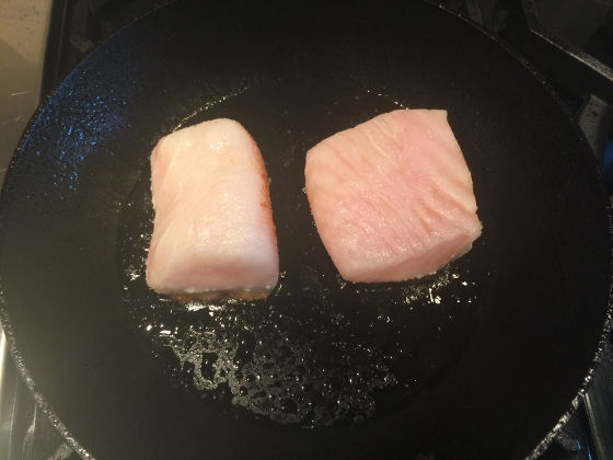 Pan Seared Halibut with Sweet Corn & Jalapeno Sauce 012 (560x420)